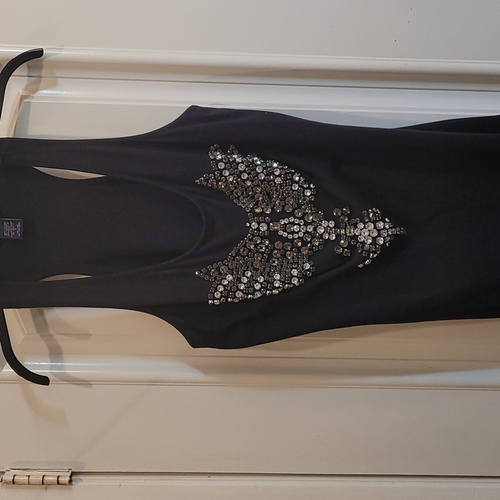 Black Razorback Embellished tank top.